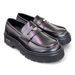 Mocassino penny gomma nero Cult 