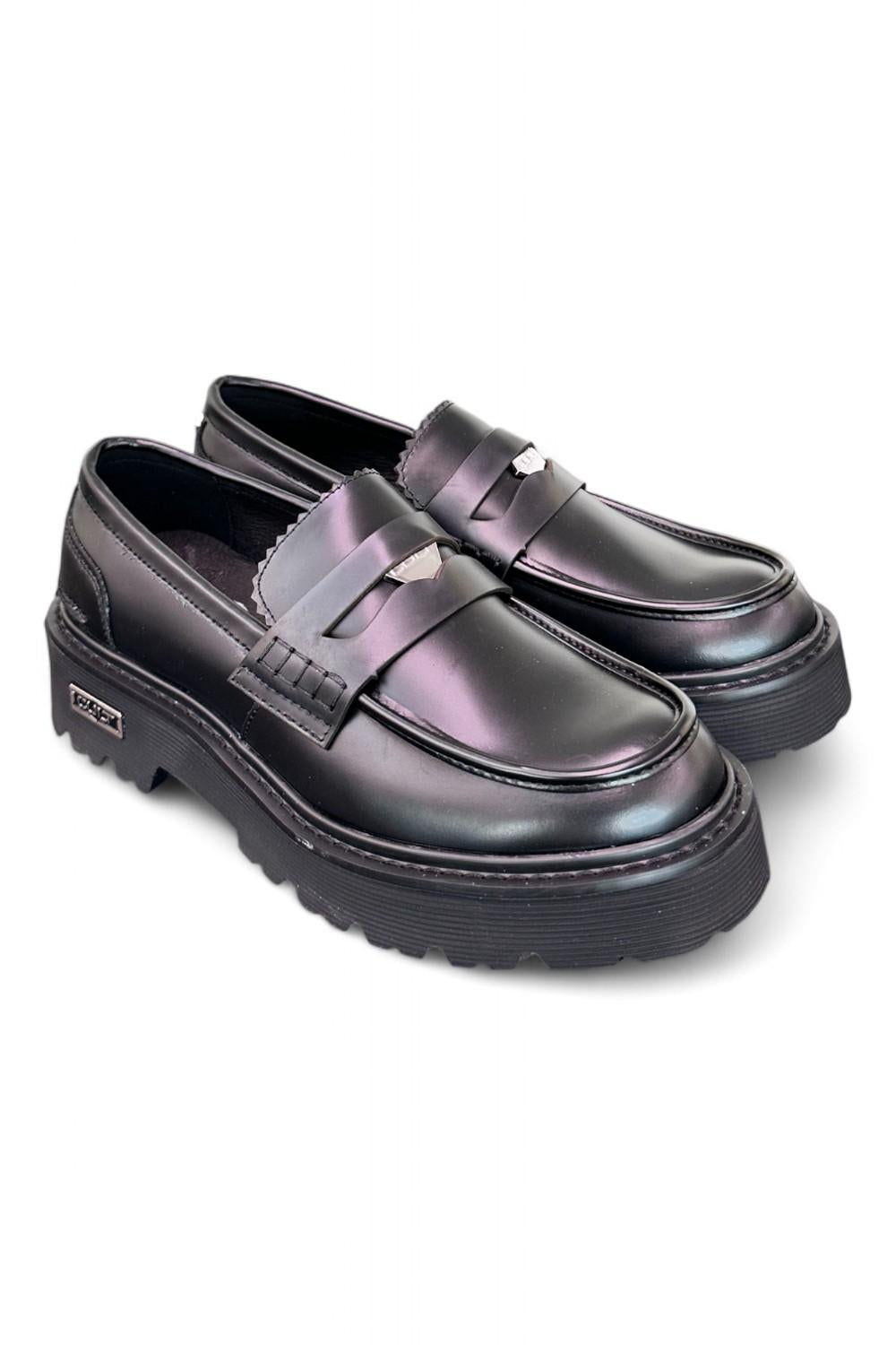 Mocassino penny gomma nero Cult 