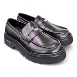 Mocassino penny gomma nero Cult 