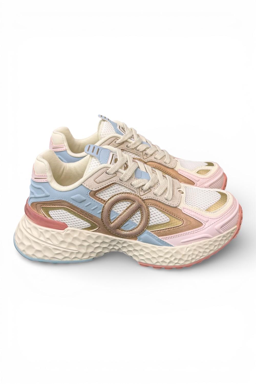Sneaker donna No Name Carter 2.0 white pink sky gold 