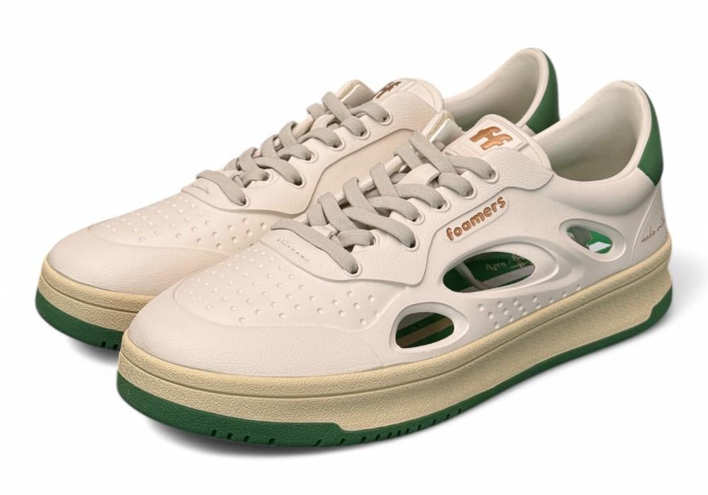 Sneaker Foamers Eva bianco verde <BR/> 