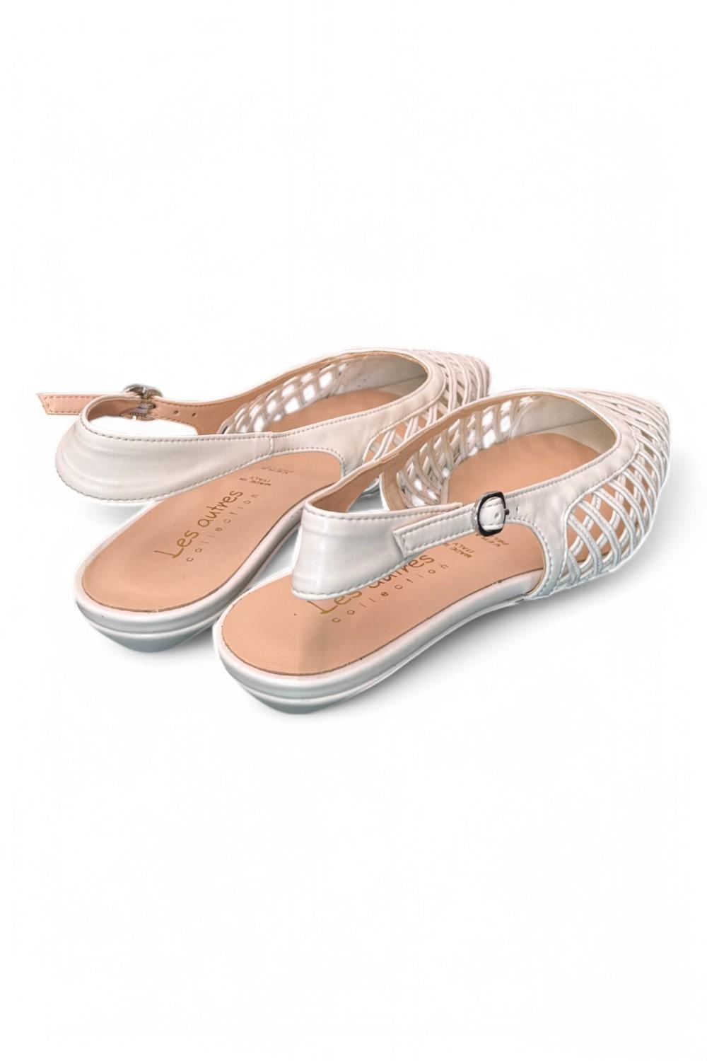 Slingback intreccio sasso flat Les Autres<BR/> 