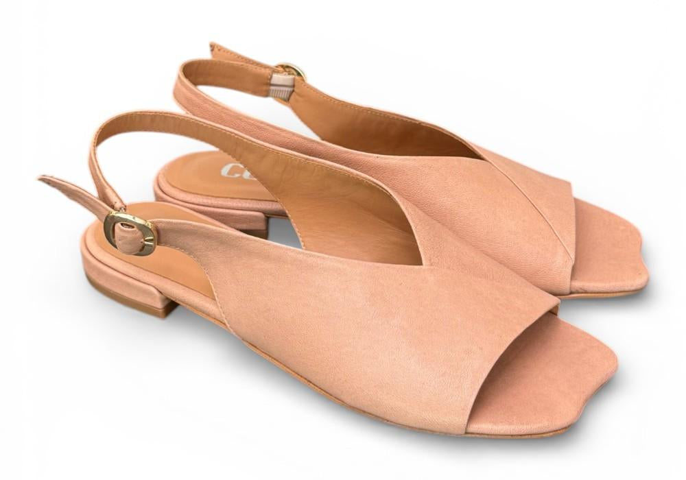 Sandalo pelle nature Cuir Noir<BR/> 