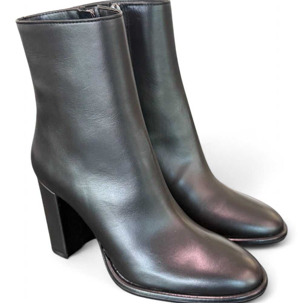 Stivaletto zip nappa nera T90 Bianca Di<BR/> 