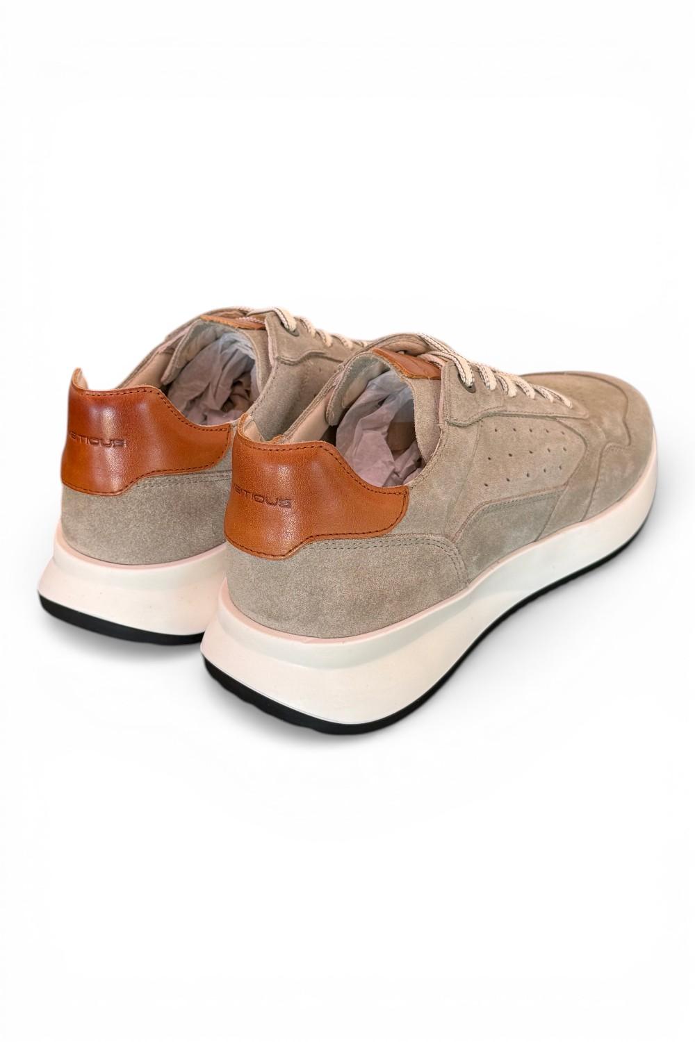 Sneaker run suede taupe Ambitious 
