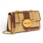 Baguette Teddy IT Straw beige brown rafia Rue Madam 