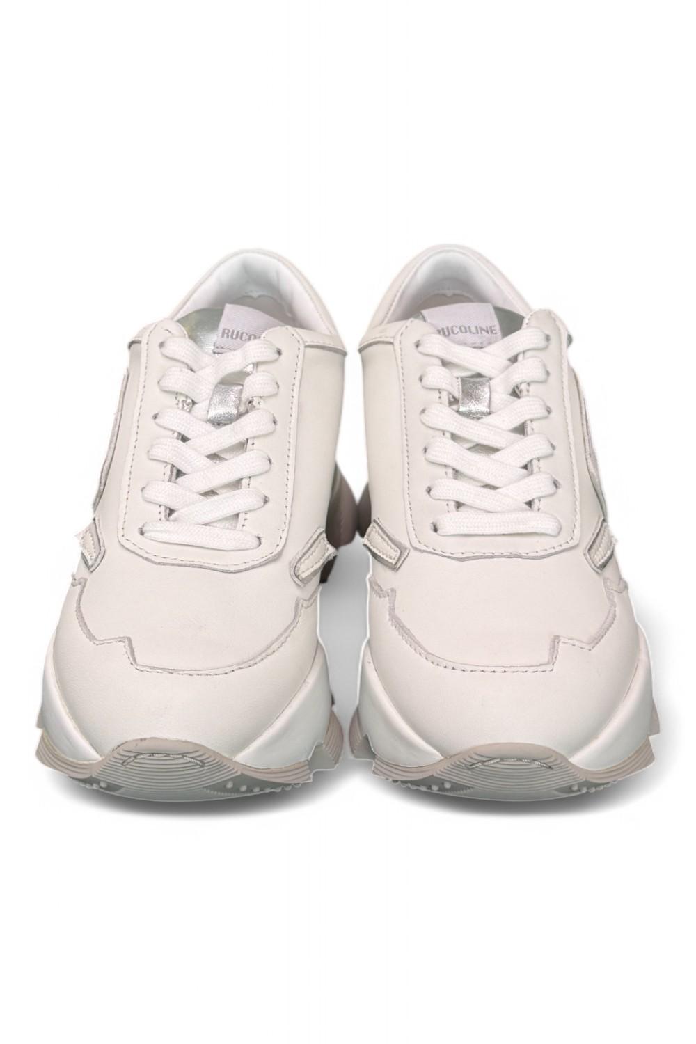 Sneaker donna Rucoline bianca argento 