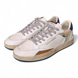Sneaker uomo basket bianca Crime London Chelsea Oxford Blu 