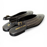 Slingback microborchie nera Janet<BR/> <BR/> 
