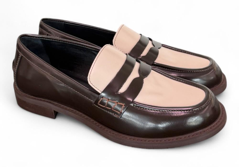 Mocassino abrasivato marrone crema Anima 