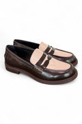 Mocassino abrasivato marrone crema Anima