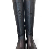 Stivale lungo forma tex pelle nera Elisa Lanci<BR/> 