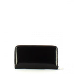 Portafoglio Metallic Soft Shiny Zip Around Noir 