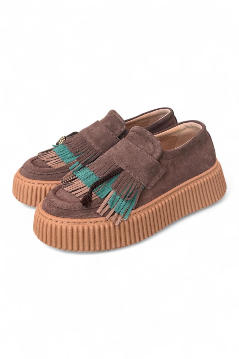 Mocassino sneaker frangia Meliné 