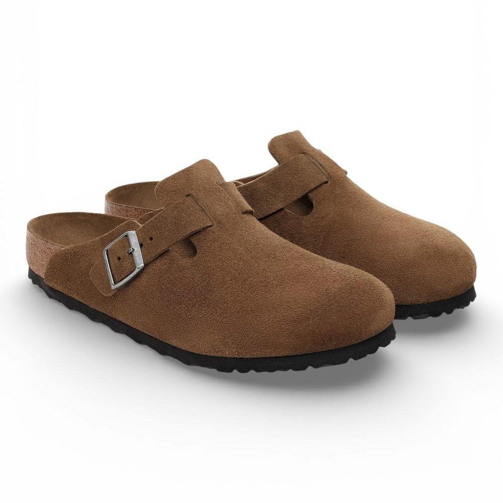 Sabot Boston Birkenstock Suede dark tea 1030861 
