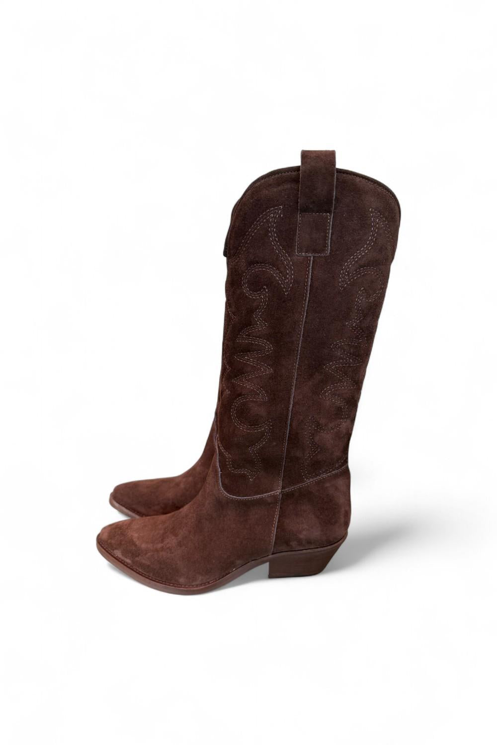 Stivale texano suede testa di moro Ranye 