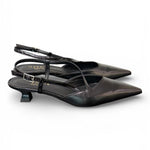Slingback cintino pelle nera Isabelle Paris 