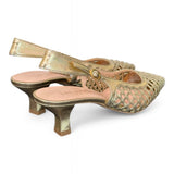 Slingback intreccio platino Les Autres<BR/> 