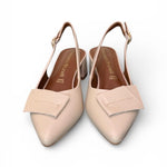 Slingback pelle latte Francesco B 