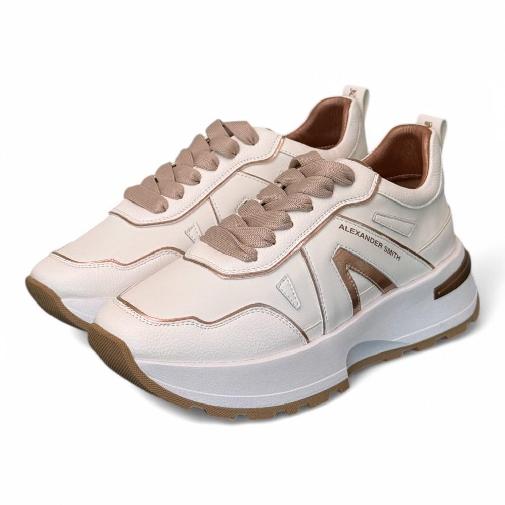 Sneaker donna Liverpool white copper Alexander Smith<BR/> 