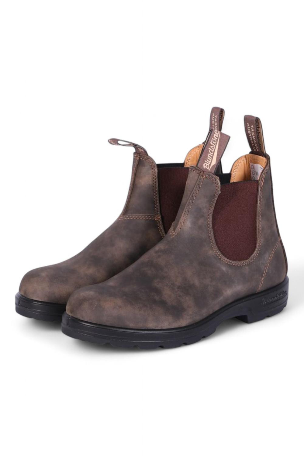 Stivaletto beatles pelle ingrassata marrone Blundstone donna 