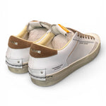 Sneaker vulcanizzata bianca beige Crime London distressed 