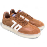 Sneaker uomo Boston Back 70 cuoio bianca 