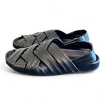 Sandalo flat intrecci nero Patrizia Bonfanti 