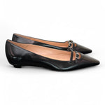 Ballerina cintino pelle nera flat Les Autres<BR/> 