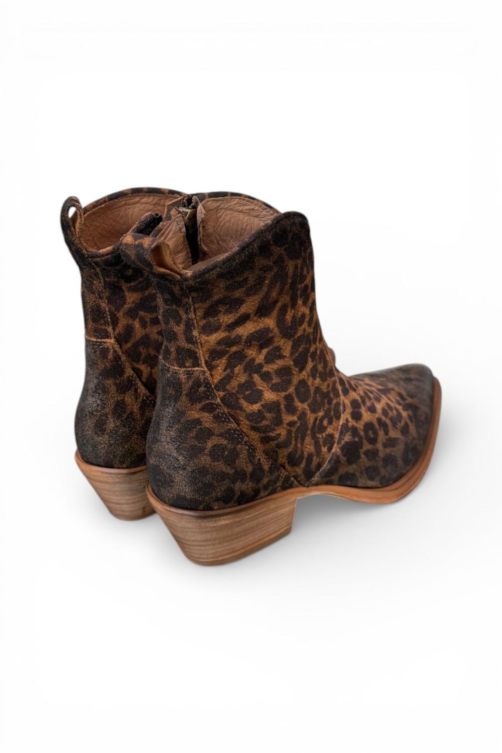 Stivaletto texano suede leo Metisse<BR/> 