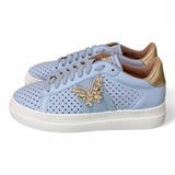 Sneaker Stokton Diva nappa celeste 