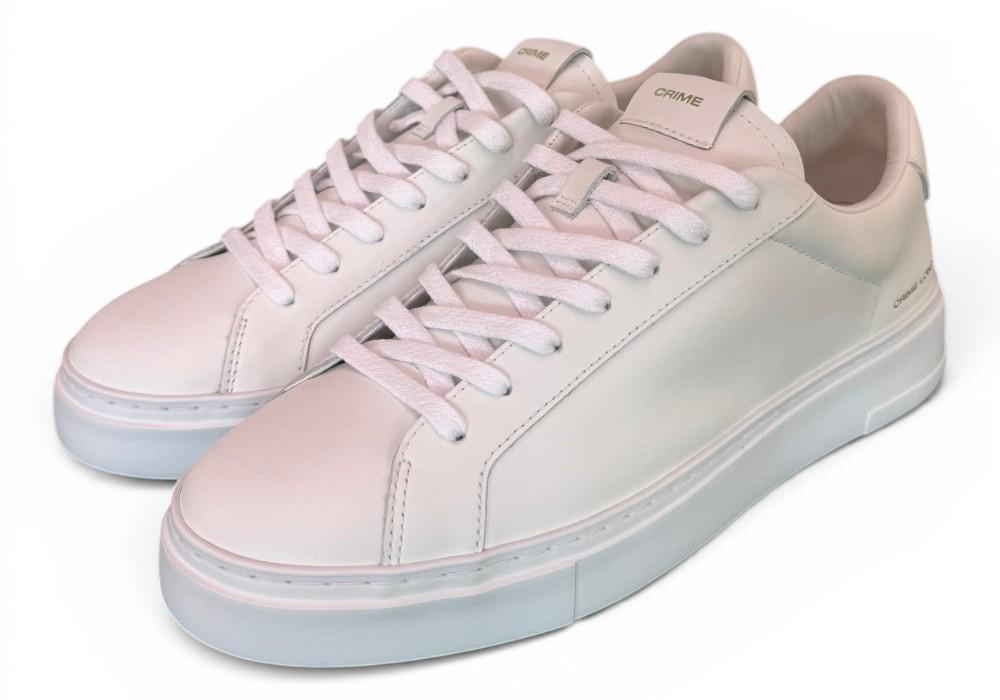 Sneaker pelle bianca XL Crime London 