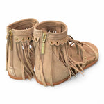 Sandalo beige con frange Emanuel Vee 