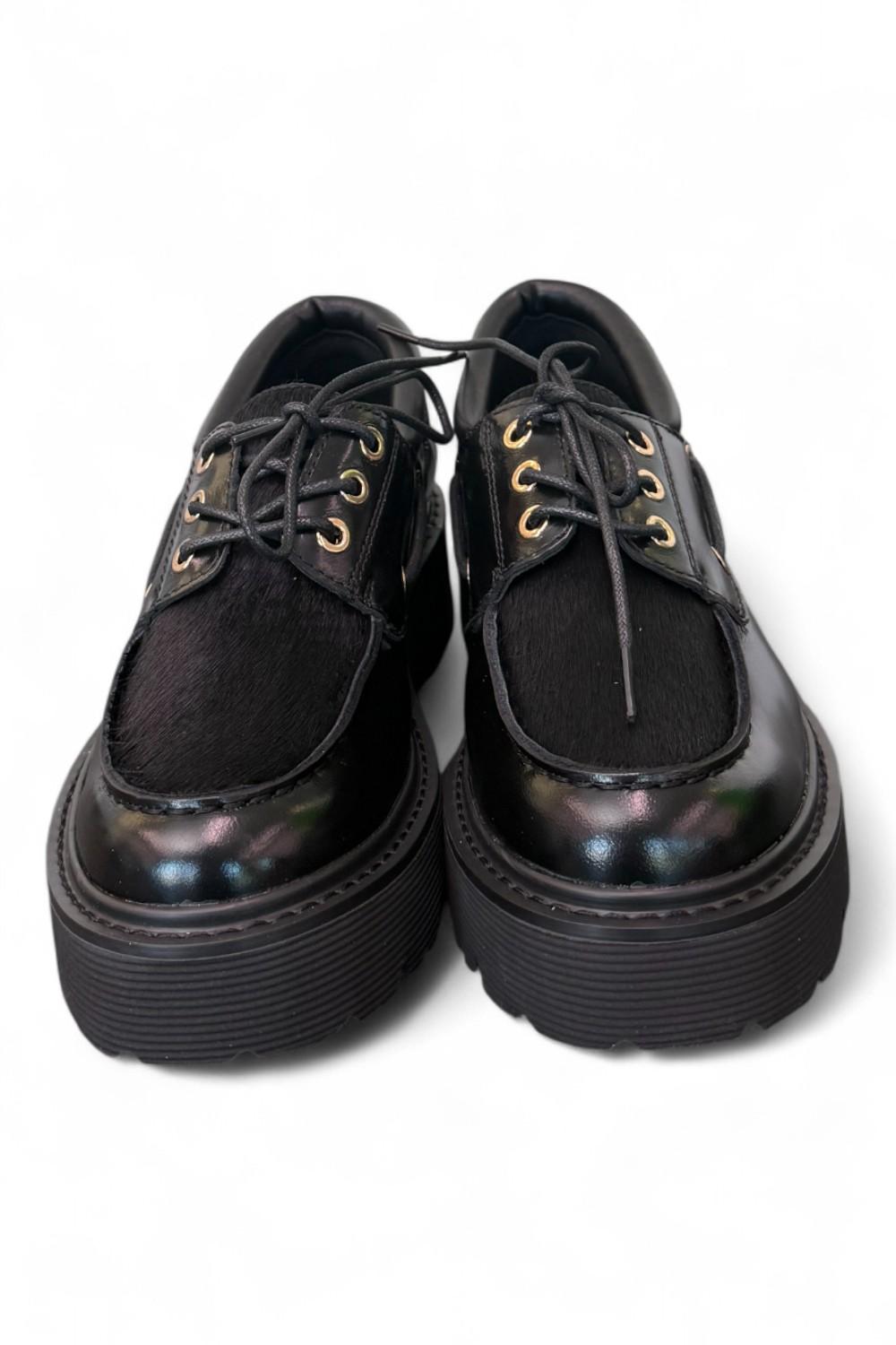 Scarpa barca nera  Slash Cult 