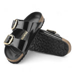 Ciabatta Arizona Big Buckle Shine Black Birkenstock 1021476 