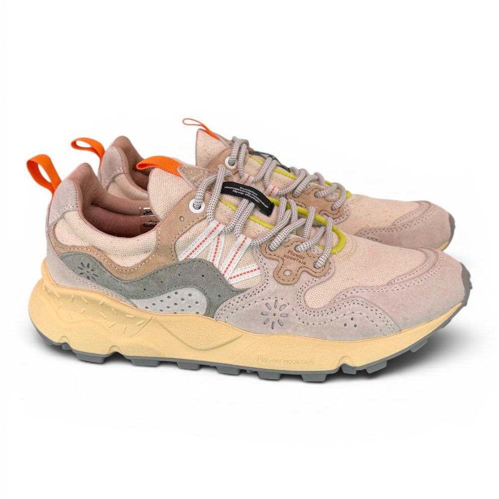 Sneaker uomo Yamano 3 1N48 Canvas O.White Sage Flower Mountain 