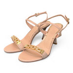 Sandalo Albano nude accessorio tacco 7 