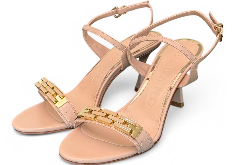 Sandalo Albano nude accessorio tacco 7 