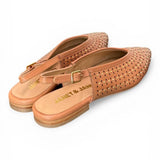 Slingback microborchie cuoio Janet<BR/> <BR/> 