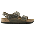Sandalo Milano pelle verde Birkenstock 