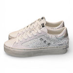 Sneaker bianca argento platform Crime London 