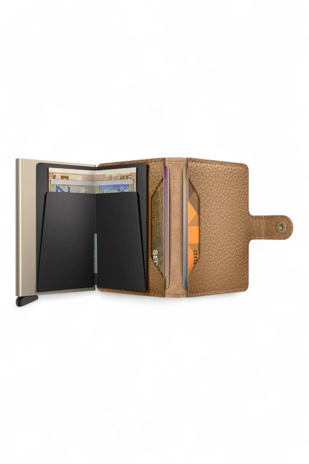Miniwallet vintage Secrid MPE cappuccino 