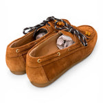 Scarpa barca suede cuoio Antica Bottega<BR/> 