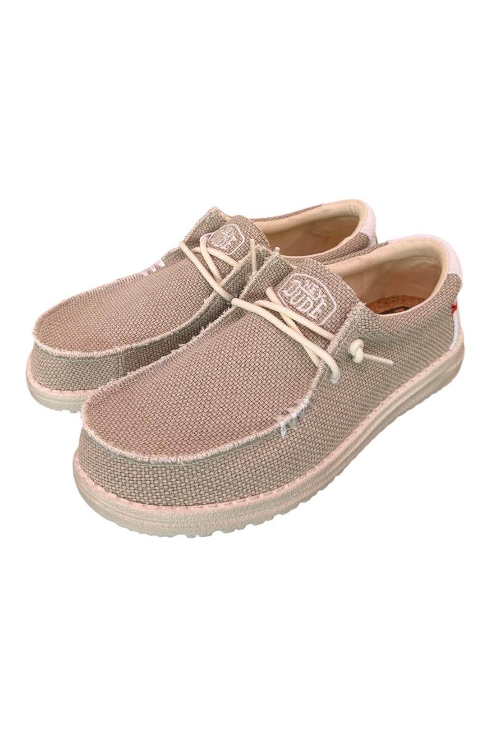 Sneaker uomo wally braided sabbia Hey Dude 
