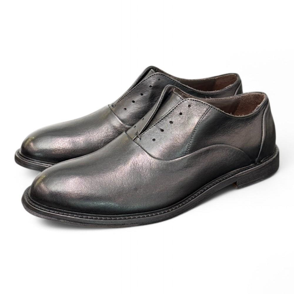 Scarpa uomo No-laces nera F.lli Rennella 