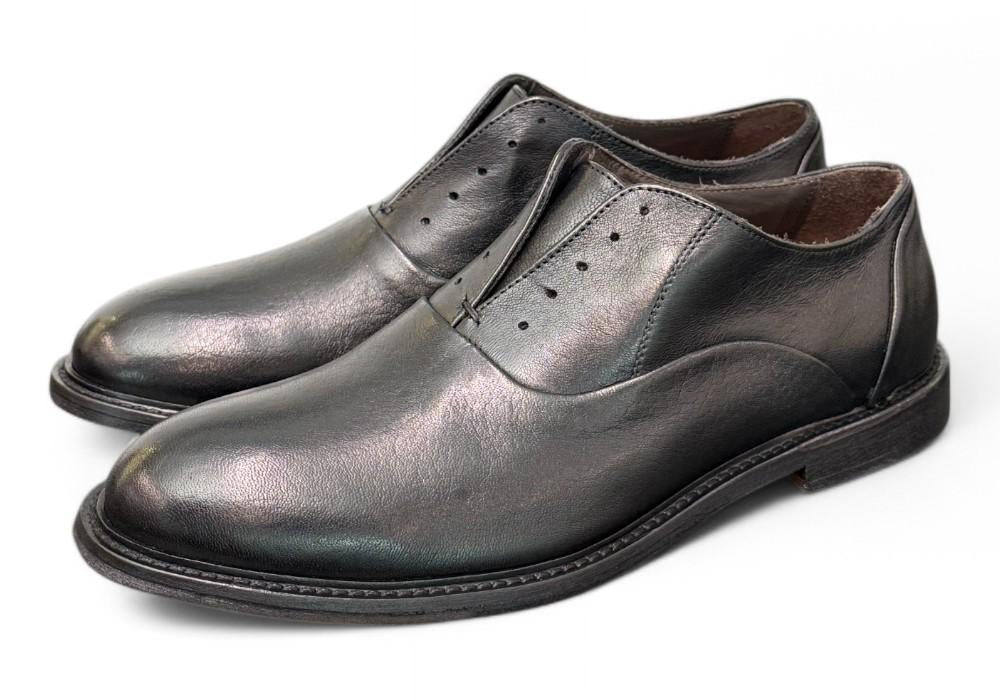 Scarpa uomo No-laces nera F.lli Rennella 
