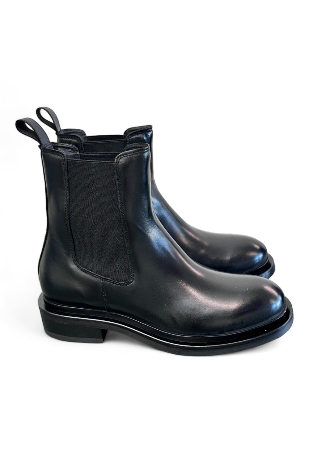 Beatles pelle nera suola Mjus<BR/> 