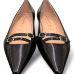 Ballerina cintino pelle nera flat Les Autres<BR/> 