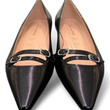Ballerina cintino pelle nera flat Les Autres<BR/> 