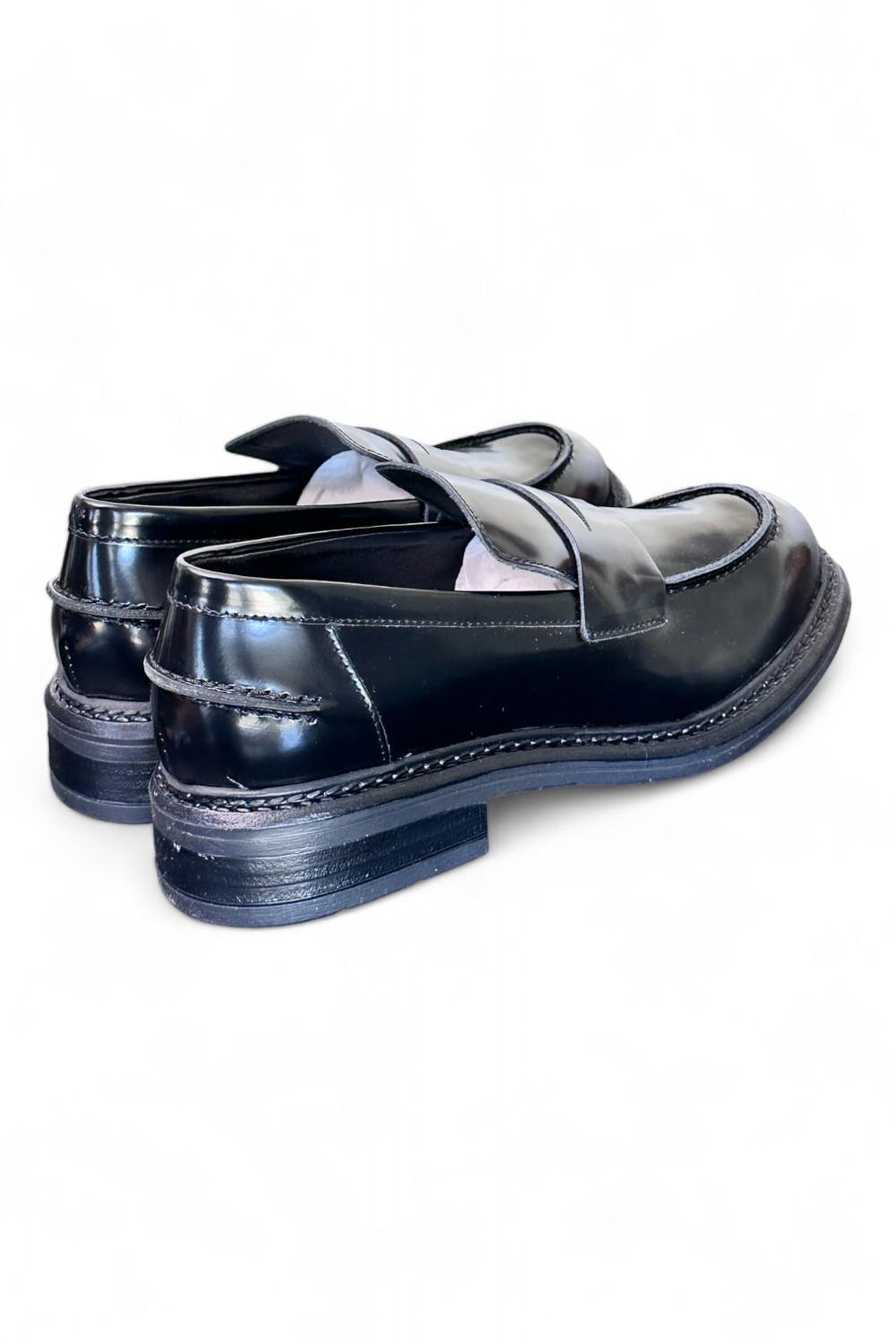 Mocassino donna Uma Parker man style nero<BR/> 